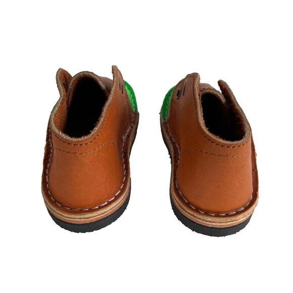 Brother Vellies Minis Leather Chukkas Brown & Green Baby Toddler Size 5  $150 - Picture 9 of 12